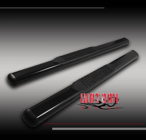 04-08 ford f-150 regular cab 4&#034; oval side step nerf bar rail running board black