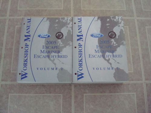 2005 ford escape/mercury mariner hybrid factory service shop repair manual books