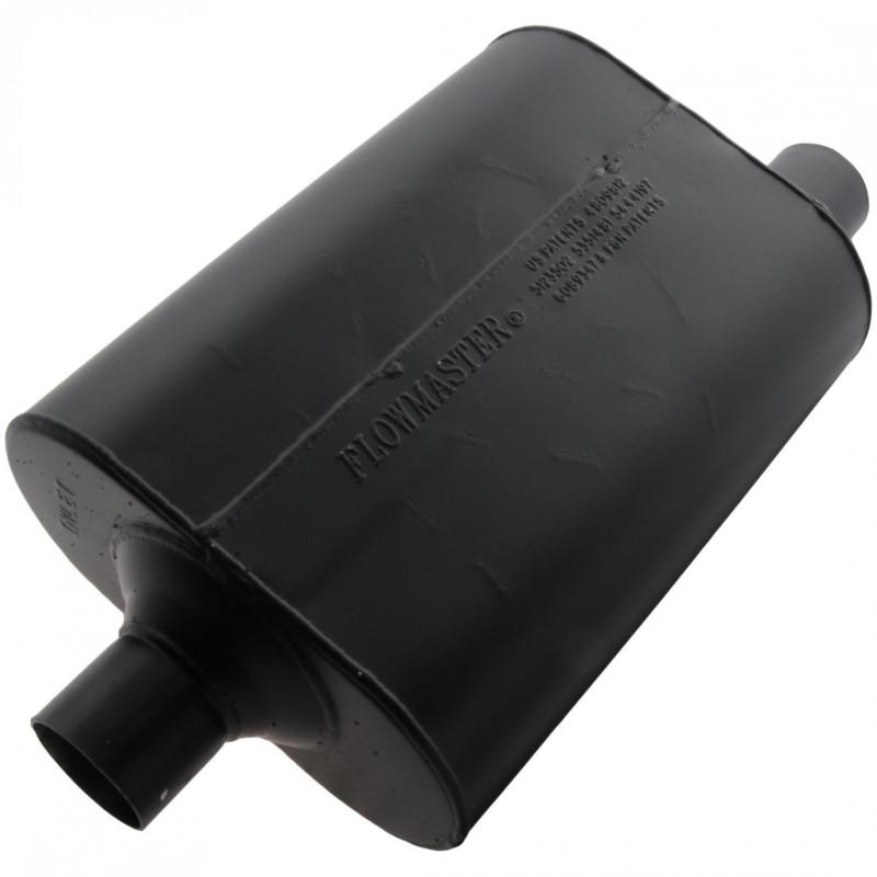 Flowmaster super 40 muffler - 2.25 center in / 2.25 offset out - aggressive