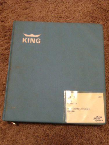 King kn 74 rnav area navigation computer dme vor loc service shop manual install