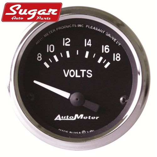 Auto meter 201009 cobra; electric voltmeter gauge