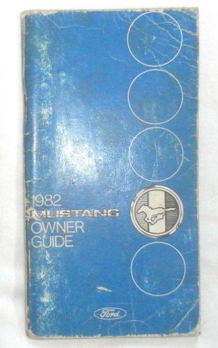 1982 ford mustang owners manual original