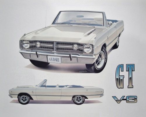 Dart convertible gts gt dodge - 1967 1968 1969 426 hemi - 16 posters art prints