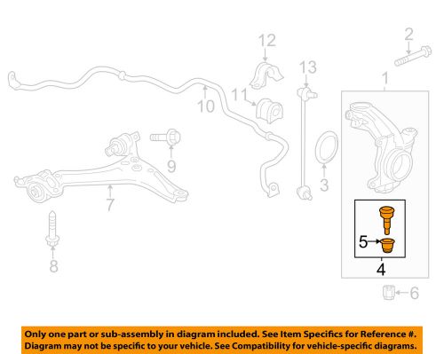 Honda oem front-lower ball joint 51220t2a305