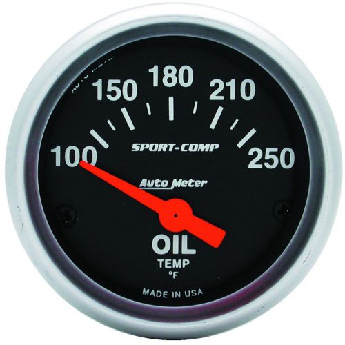 Auto meter 3347 sport-comp; electric oil temperature gauge