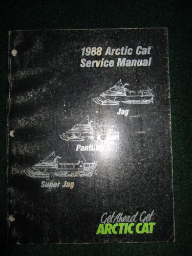 1988 arctic cat snowmobile service repair shop manual jag super jag factory