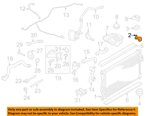 Ford oem 13-16 escape 2.0l-l4-radiator upper bracket 8v6z8a193a