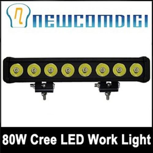 80w cree led work light bar driving offroad lamp truck boat mining 4wd suv jeep