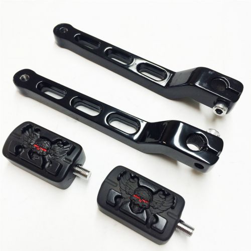 Gear shift foot lever pegs for harley softail tour electra glide flts black