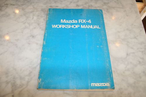 1975 mazda factory rx-4 work shop repair manual updated rx-3 rx-7 rx-8 rotory