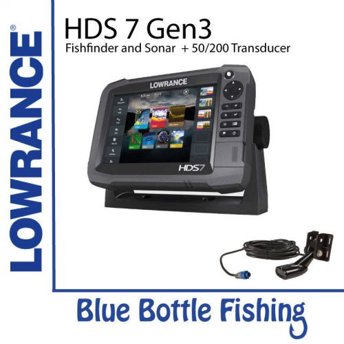 Lowrance hds 7 gen 3 touch + 50/200 transducer