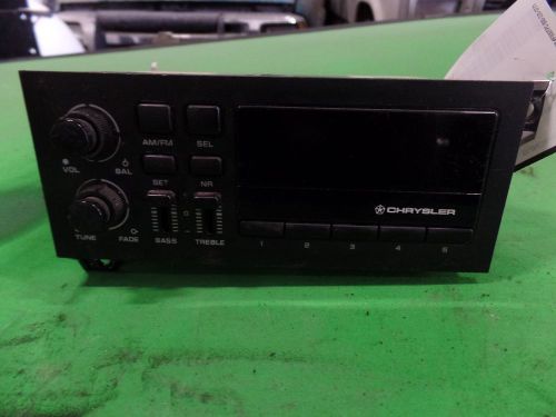 90 91 plymouth sundance audio stereo radio am fm player unit