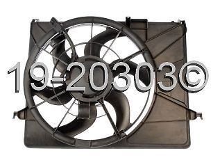 Brand new radiator or condenser cooling fan assembly fits hyundai sonata