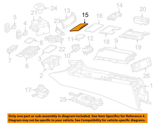 Mercedes mercedes-benz oem 12-16 cls550 front console-ashtray cover 2186804217