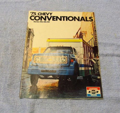 Nos 1975 chevrolet conventional trucks 50,60,65 dealer brochure