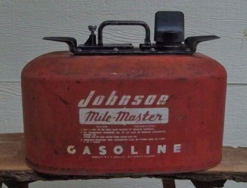 Johnson mile-master evinrude omc 4 gallon gas tank outboard used with gauge usa