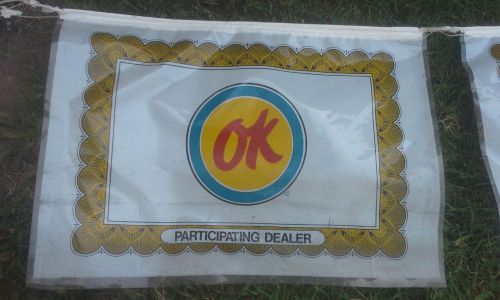 Original 1972 chevrolet ok used car banner....great graphics