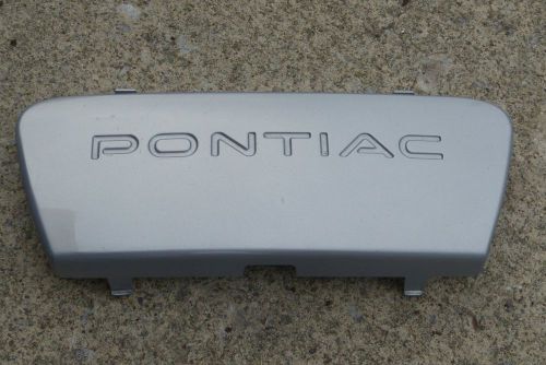 Front bumper license plate filler panel silver for 1999-2005 pontiac grand am.