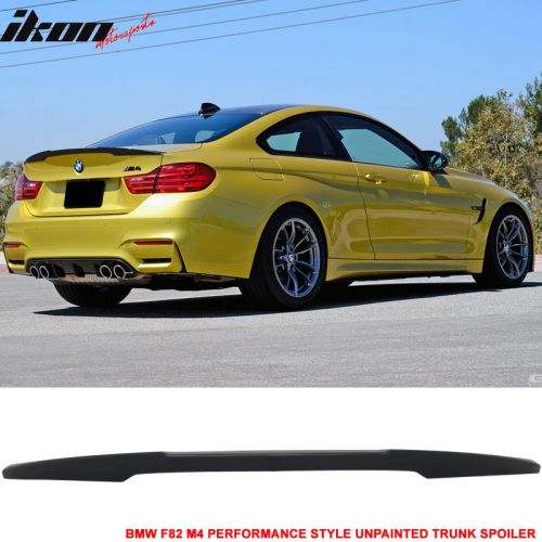 15-16 f82 4-series m4 performance style unpainted rear trunk spoiler wing - abs