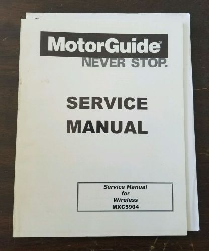 New mercury mercruiser quicksilver oem part # 90-mxc5904 manual-service