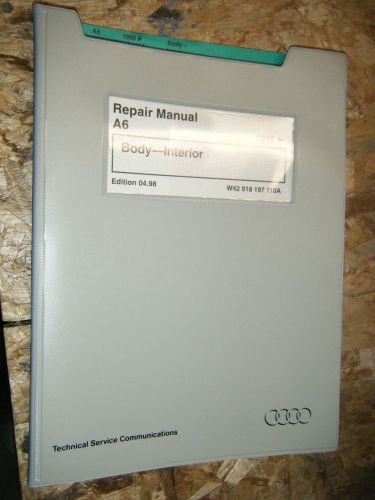 1998 audi a6 body interior factory service manual shop repair