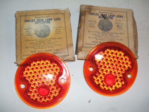 1932 1933 de soto plymouth desoto nors tail light lens pair