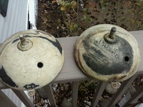 Antique vintage rat rod fire truck metal lights 6 3/4&#034;