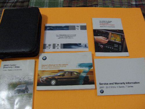 Bmw 2001 7 series owners manual - gc