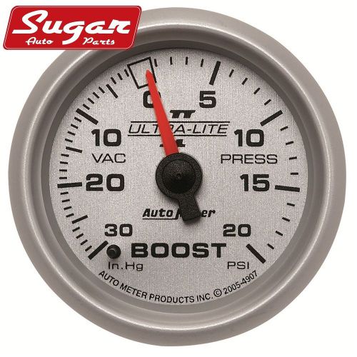 Auto meter 4907 ultra-lite ii; mechanical boost/vacuum gauge