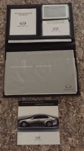 2009 infiniti m35 m45 owners manual set.