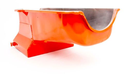 Racing power company r9731 orange 1980-85 sb chevy oil pan nhra hot rod