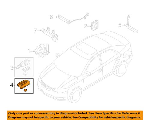 Kia oem 10-13 forte keyless entry-transmitter 954401m211