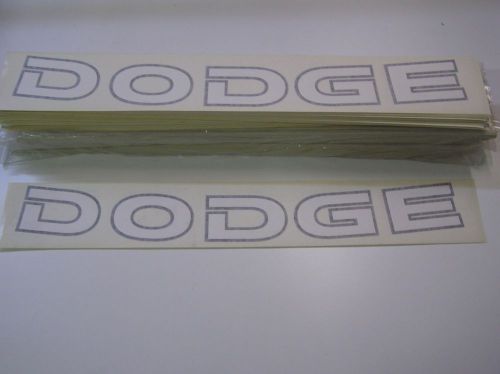 10 dodge windshield 3&#034; x 30&#034; decals w/b authentic nascar racecar 082015-24