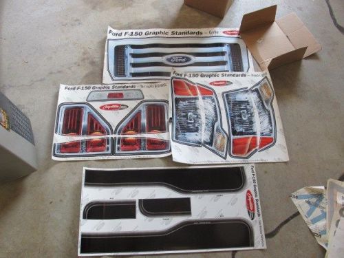 Nascar f-150 truck decals 2008/9 grille / tail n head lights side window definit