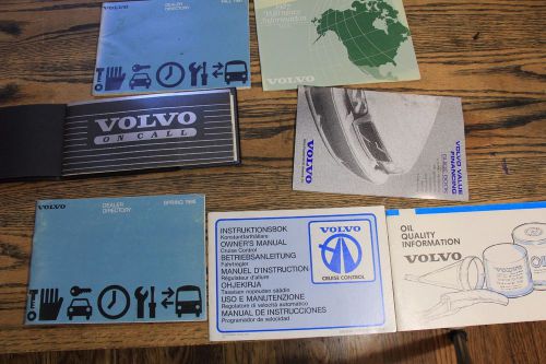 Volvo 240 740 940 850 owners manual supplemental booklets lot