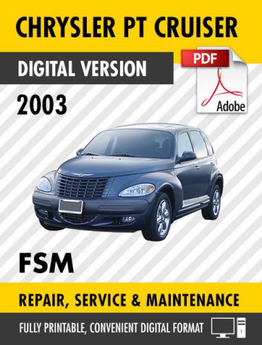 2003 chrysler pt cruiser factory repair service manual