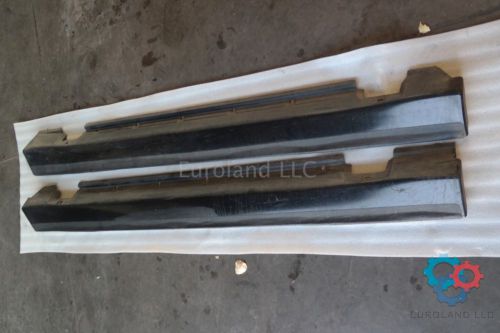 87-92 cadillac allante left and right side skirt rocker panel set oem black