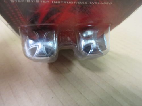 License plate fasteners maltese cross by redline # 846 pkg of 2 nip