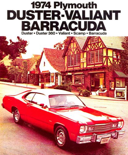 1974 plymouth brochure -barracuda-cuda-duster 360-duster twister-scamp-valiant