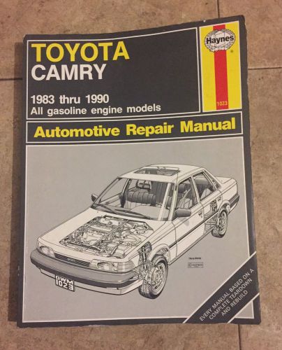 Toyota camry service/repair manual by haynes 1983-1990 gas engine models