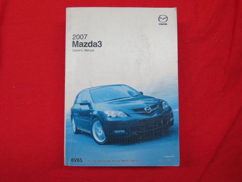 2007 mazda 3 owners manual guide book