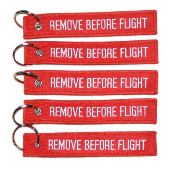 5x remove before flight key chain aviation truck pilot bag crew tag boat carryon