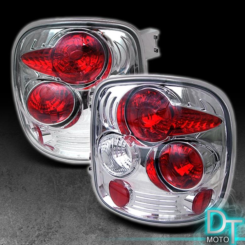 99-04 chevy silverado stepside euro chrome altezza rear tail brake lights lamps