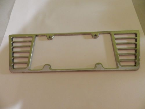 2014 c6 c7 corvette stingray /zo6 louvered billet license plate frame