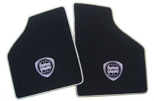 Black/silver lancia mat set for lancia beta montecarlo + scorpion