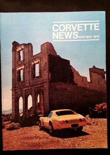 Corvette news magazine 1975 april may 1975 issue with pick of the pack