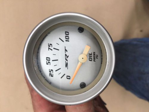 Autometer srt oil pressure gauge, 2 1/16&#034;, 0-100psi, electric, ultra lite rare