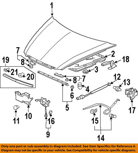 Acura oem 74149-sep-h01 lift support/hood lift support