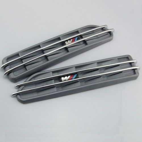 Side air flow mesh  grey fender vent grilles for bmw e36 e46 e60 e61 e90 e91 e92