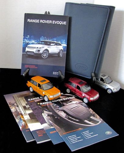 2013 land rover range rover evoque with navigation owners manual set #o64